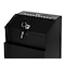 Adiroffice Wall Mountable Steel Locking Suggestion Box, Black, PK2 ADI631-01-BLK-2pk - alternate 4